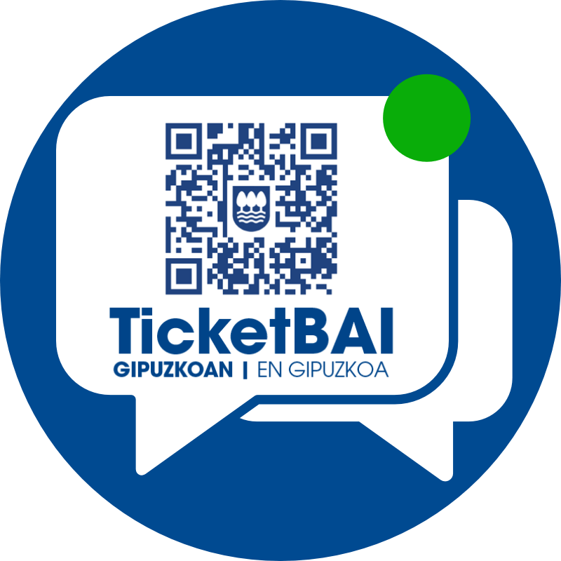 Logotipo de TicketBAI con código QR, que significa el sistema de facturación electrónica integrado en el software de Redforts para hoteles en el País Vasco.